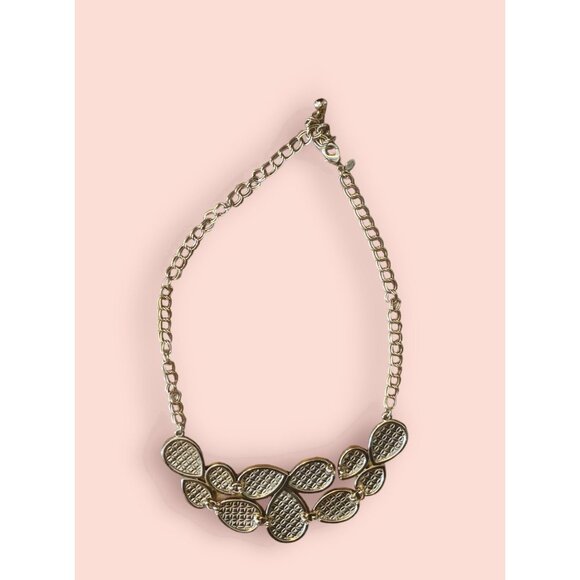 Vintage Premier Designs Gold-Tone Statement Necklace Black Teardrop Gemstones - Picture 2 of 6